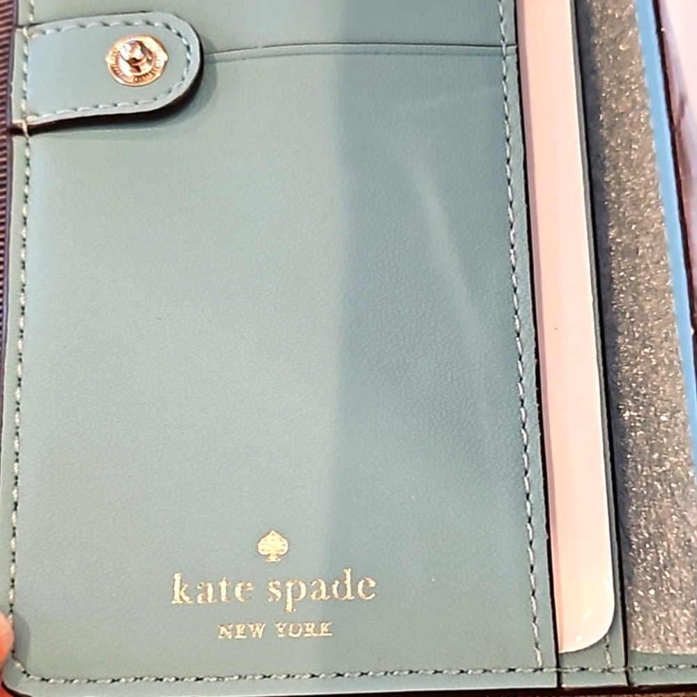 NWT Kate Spade Blue Wallet, blue - Picture 5 of 8